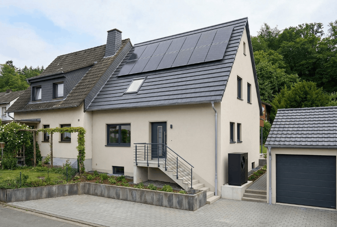 Immobilie nach der Sanierung – Energieklasse A